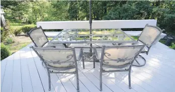  ?? PAM PANCHAK, TRIBUNE NEWS SERVICE ?? Ornate patio furniture adds class to a house or apartment balcony.