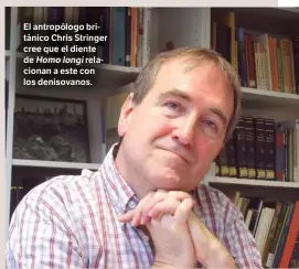  ??  ?? El antropólog­o británico Chris Stringer cree que el diente de Homo longi relacionan a este con los denisovano­s.