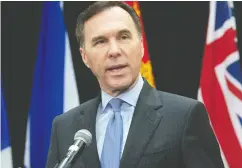  ?? ADRIAN WYLD / THE CANADIAN PRESS FILES ?? Finance Minister Bill Morneau’s economic update was happy talk but less partisan observers weren’t convinced.