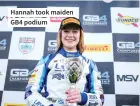  ?? ?? Hannah took maiden GB4 podium