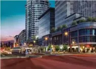  ?? CITY OF VAUGHAN ?? The 179 hectare downtown axis planned for the Vaughan Metropolit­an Centre will include condos, retail and a TTC link.