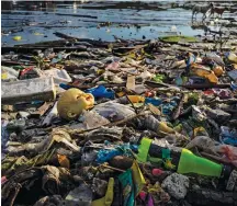  ??  ?? A beach in the Philippine­s; we made 7.8 billion tonnes of plastic between 1950-2015, but more than half of that was since 2000