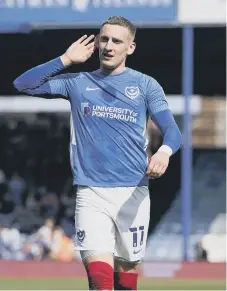  ?? ?? Pompey winger Ronan Curtis has been linked with a move to Hibs