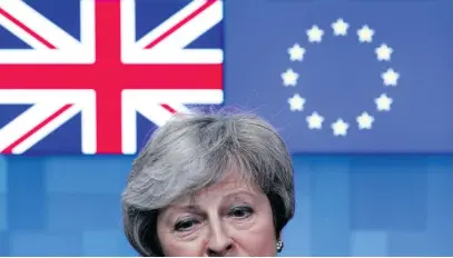  ?? Picture: Reuters ?? BEGGING. British Prime Minister Theresa May asking for more time.