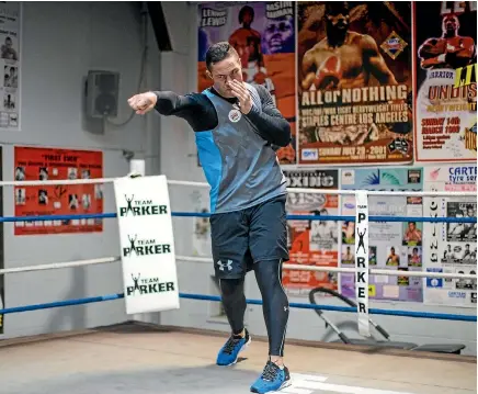  ?? PHOTO: PETER MEECHAM/FAIRFAX NZ ?? It all comes down to this for New Zealand heavyweigh­t Joseph Parker in Auckland tomorrow: One shot at a world title.