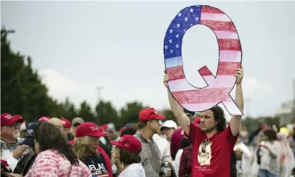  ?? Photograph: Matt Rourke/ AP ?? ‘Mary felt like puzzle pieces were falling into place. “I had been waiting for this. I knew Q was coming,” she says.’