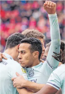  ?? FOTO: DPA ?? Matchwinne­r: Thiago jubelt nach seinem Tor zum 2:1.