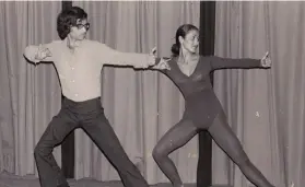  ??  ?? Sunil Kothari with Kapila Vatsayayan and Joesph Campbell in Honolulu ( left) and with Uttara Asha Coorlawala demonstrat­ing shooting an arrow ( right)