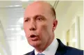  ?? AP ?? Pressure is mounting on Peter Dutton over decisions he made as immigratio­n minister in 2015.