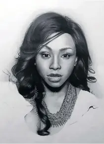  ??  ?? The portrait of Boity Thulo.