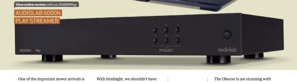  ??  ?? AUDIOLAB 6000N PLAY STREAMER