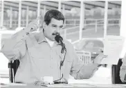  ?? AFP ?? Maduro habla durante un evento en Caracas.