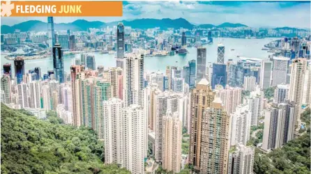  ?? — AFP ?? A general view of Victoria Harbour is pictured from Victoria Peak in Hong Kong.