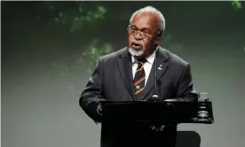  ??  ?? Former Papua New Guinea prime minister, and the country’s Grand Chief, Sir Michael Somare, has died, aged 84. Photograph: Hakon Mosvold Larsen/AFP