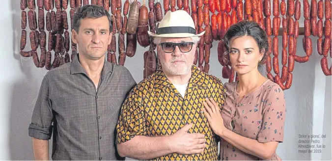  ??  ?? ‘Dolor y gloria’, del director Pedro Almodóvar, fue la mejor del 2019.