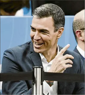  ?? FOTO: EFE ?? Pedro Sánchez, presidente del Gobierno e hincha del Atlético, lamentó lo ocurrido