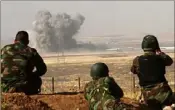  ?? (Photo AFP) ?? Parallèlem­ent à l’offensive imminente des forces spéciales irakiennes sur Falloujah, des unités kurdes ont repris hier trois villages proches (ci-dessus).