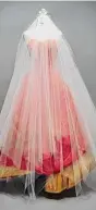  ?? Shane Qureshi / HCC ?? Charles James red wedding dress (1950s)