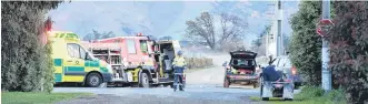  ?? PHOTO: GREGOR RICHARDSON ?? Evidence . . . This photo, taken by the Otago Daily Times on the day of the crash, was used at trial to show the driver might not have seen the stop sign.