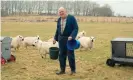  ??  ?? Wilf Davies: ‘Feeding the sheep makes me happy. They never ask for anything different for supper.’ Photograph: Francesca Jones/ The Guardian