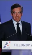  ??  ?? François Fillon at yesterday’s press conference in Paris