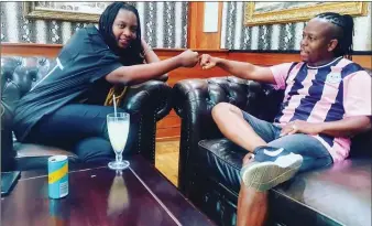  ??  ?? Rita Dee and Vee Mampeezy recently signed a deal which will enable the latter to get bookings in Limpopo, South Africa