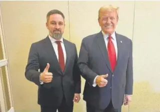  ?? // ABC ?? Donald Trump posa junto a Santiago Abascal en Maryland