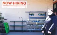  ?? AP PHOTO/NAM Y. HUH ?? A hiring sign is seen outside a Home Depot in Mount Prospect, Ill., on Friday.