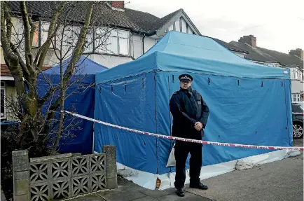  ?? PHOTO: AP ?? British police have sealed off the house of Russian businessma­n Nikolai Glushkov after he was found dead on Tuesday.