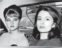  ?? Photo: GETTY IMAGES ?? Scandalous: Mandy Rice-Davies, left, with Christine Keeler, key players in the Profumo Affair.