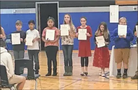  ?? Contribute­d ?? Ashworth Middle School inducted 71 new members into the AMS chapter of the National Junior Honor Society.