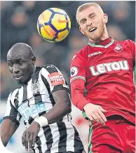  ??  ?? Oli Mcburnie in action for Swansea City