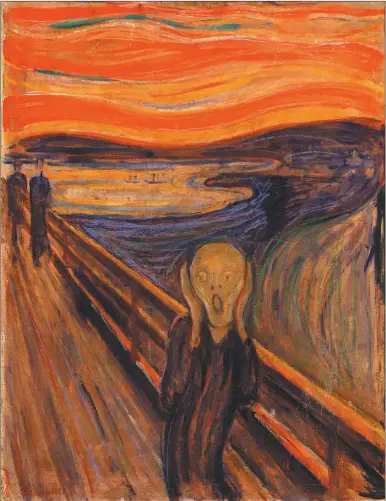  ?? CEDOC PERFIL ?? EL GRITO. La obra del noruego Edvard Munch, que retrata profundos elementos de nuestra vida.