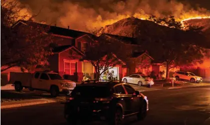  ?? Photograph: David McNew/Getty Images ?? California saw 7,490 wildfires in 2022, an increase from the previous year.