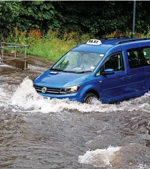  ?? SWNS ?? Heavy rain has previously caused flash flooding in parts of Bristol