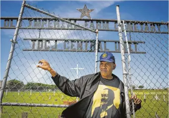  ?? Mark Mulligan / Houston Chronicle ?? Reginald Moore had watched anxiously as Fort Bend ISD began constructi­on on a technical center.