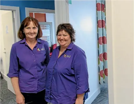  ?? SUPPLIED ?? From left: Jenny Kissick with Joyleen Connell enjoying their new space at Tui Ora Family Health.