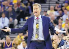  ?? BEN MARGOT/ASSOCIATED PRESS FILE ?? Warriors coach Steve Kerr said he used marijuana twice in the past 18 months in an ultimately unsuccessf­ul try at alleviatin­g back pain.