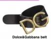  ??  ?? Dolce&amp;Gabbana belt ¤345, Brown Thomas