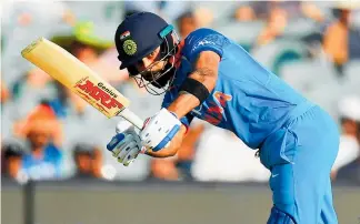  ??  ?? Virat Kohli is aggressive on the field, playing with intent and plays to win within the rules.