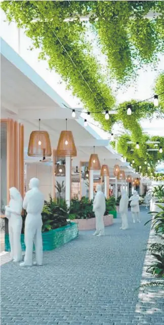  ??  ?? Harbour Town is pumping $25 million into a revamped dining precinct.