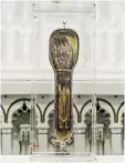  ??  ?? A well-known Catholic relic, the arm of St. Francis Xavier, which is said to have baptized 100,000 people,