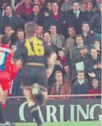  ??  ?? Held back: Eric Cantona pulled