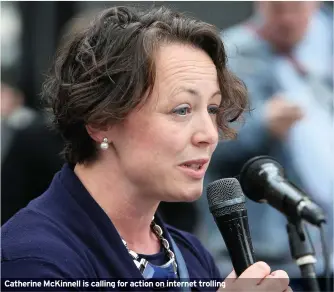  ??  ?? Catherine McKinnell is calling for action on internet trolling