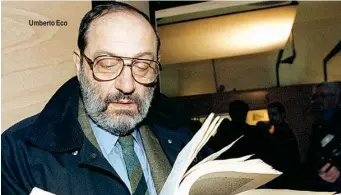  ??  ?? Umberto Eco