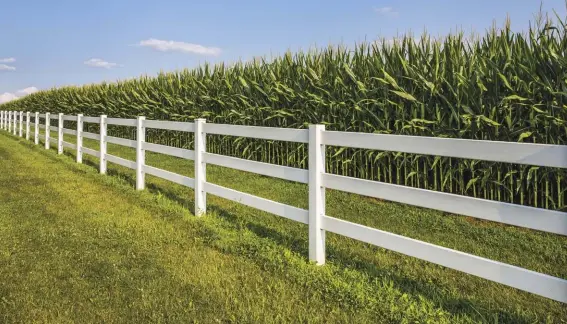  ??  ?? a cosmetic fence sure looks nice, but it may not be a good choice to actually keep things in or out.