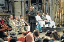  ?? Picture: SUPPLIED ?? GOING PLACES: Simon Shibambu performed for the British royal family at Westminste­r Abbey in London