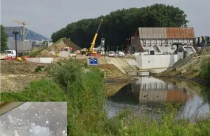  ??  ?? Het Groot Schijn wordt ter hoogte van de Ten Eekhovelei verlegd.