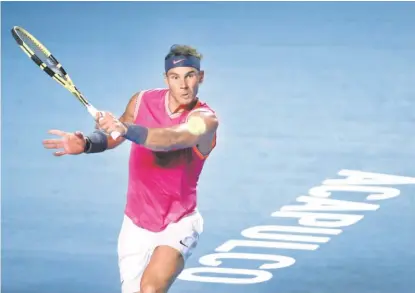  ?? IVÁN LÓPEZ ?? Nadal no aprovechó las oportunida­des que tuvo para ganar el partido.