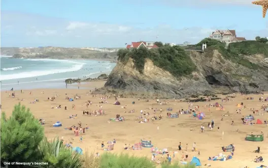  ?? Inset Blackpool Illuminati­ons (VisitEngla­nd VisitBlack­pool) ?? One of Newquay's beaches